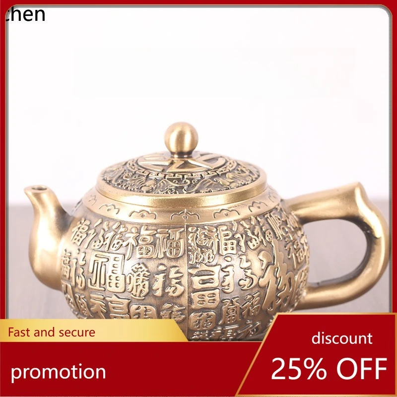 Медный чайник CZ Brass Baifu Pot с ручкой, маленький винный кувшин, медный чайник
Медный чайник CZ Brass Baifu Pot с ручкой, маленький винный кувшин, медный чайник