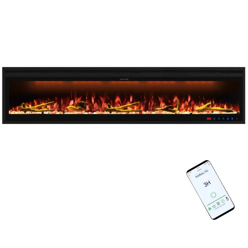 74 Sfeerhaard Recessed Wall Mounted Electric Fireplace Heater LED Flame Effect Overheat Protection Remote Control
74 Sfeerhaard Recessed Wall Mounted Electric Fireplace Heater LED Flame Effect Overheat Protection Remote Control