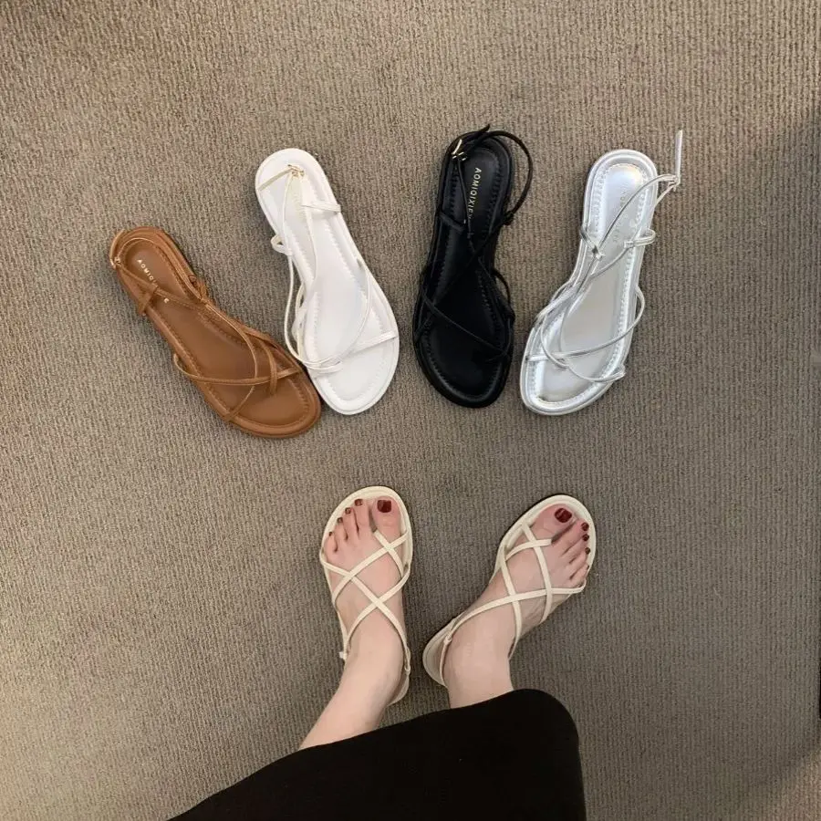 Bailamos 2024 Summer New Women Sandals Flat Heel Narrow Band Gladiator Shoes Casual Sandal Ladies Casual Outdoor Beach Slides Mu
Bailamos 2024 Summer New Women Sandals Flat Heel Narrow Band Gladiator Shoes Casual Sandal Ladies Casual Outdoor Beach Slides Mu