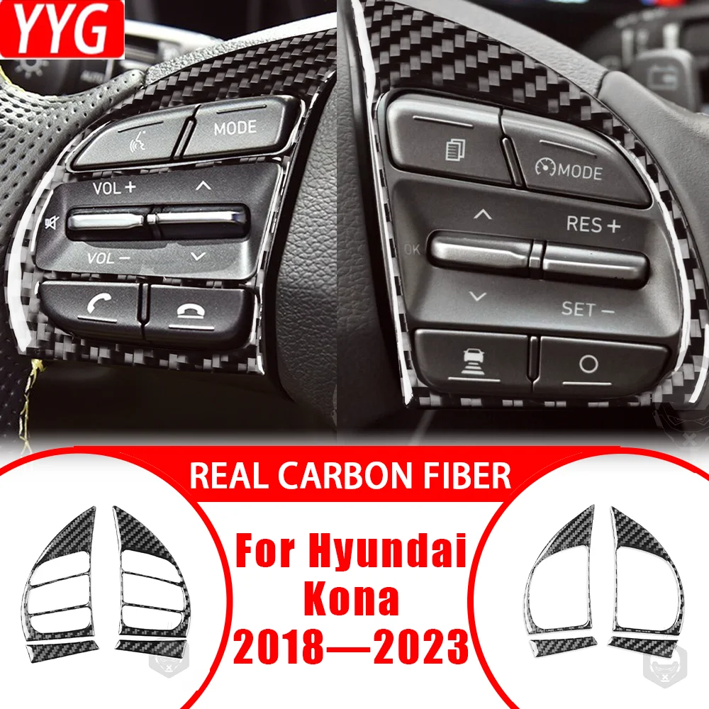 Car Accessories Carbon Fiber Interior Steering Wheel Button Panel Cover Trim Sticker Modification For Hyundai Kona 2018—2023
Car Accessories Carbon Fiber Interior Steering Wheel Button Panel Cover Trim Sticker Modification For Hyundai Kona 2018—2023
