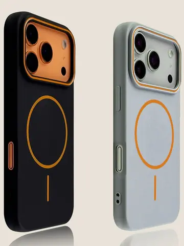 Luxo magnético fosco macio caso de telefone para iphone 17 pro max ar 16e 15 14 13 12 11 17 à prova de choque magsafe capa de carregamento sem fio