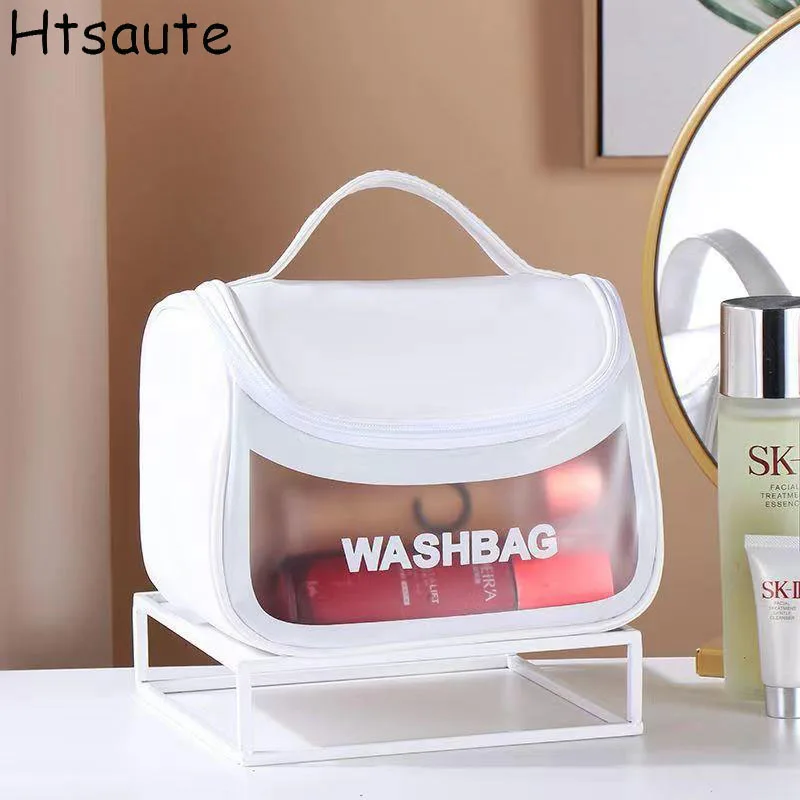 Women PU+PVC Makeup Bag Traveling Cosmetic Bag Clear Toiletry Bag Skincare Products Organizer Portable Size Toiletries Storage
Women PU+PVC Makeup Bag Traveling Cosmetic Bag Clear Toiletry Bag Skincare Products Organizer Portable Size Toiletries Storage