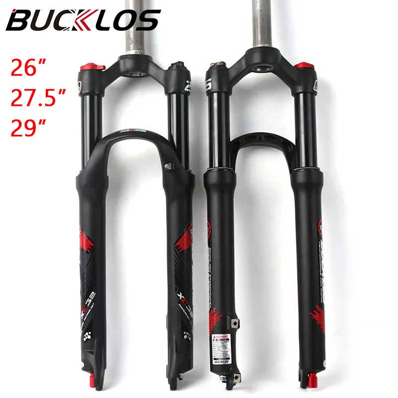 BUCKLOS 26/27.5/29" Mountain Bike Suspension Fork 1-1/8" MTB Bicycle Fork for Disc Brake 9mm QR 100mm Travel Cycling Parts
BUCKLOS 26/27.5/29" Mountain Bike Suspension Fork 1-1/8" MTB Bicycle Fork for Disc Brake 9mm QR 100mm Travel Cycling Parts