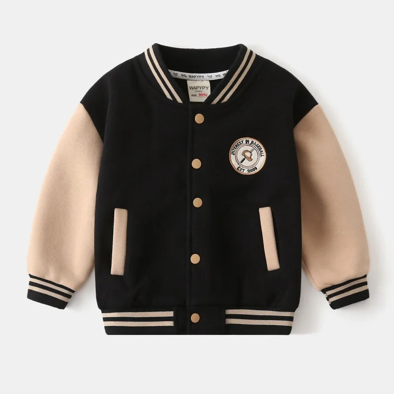 Boys baseball jersey wholesale 2024 autumn and winter Korean version thickened jacket baby integrated velvet warm top
Boys baseball jersey wholesale 2024 autumn and winter Korean version thickened jacket baby integrated velvet warm top