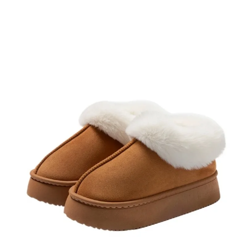 2025 High Quality of Women's Fashion Snow Boots Fluffy Plush Faux Fur Soft Slippers Winter Indoor Comfortable Home men's Shoes
2025 High Quality of Women's Fashion Snow Boots Fluffy Plush Faux Fur Soft Slippers Winter Indoor Comfortable Home men's Shoes