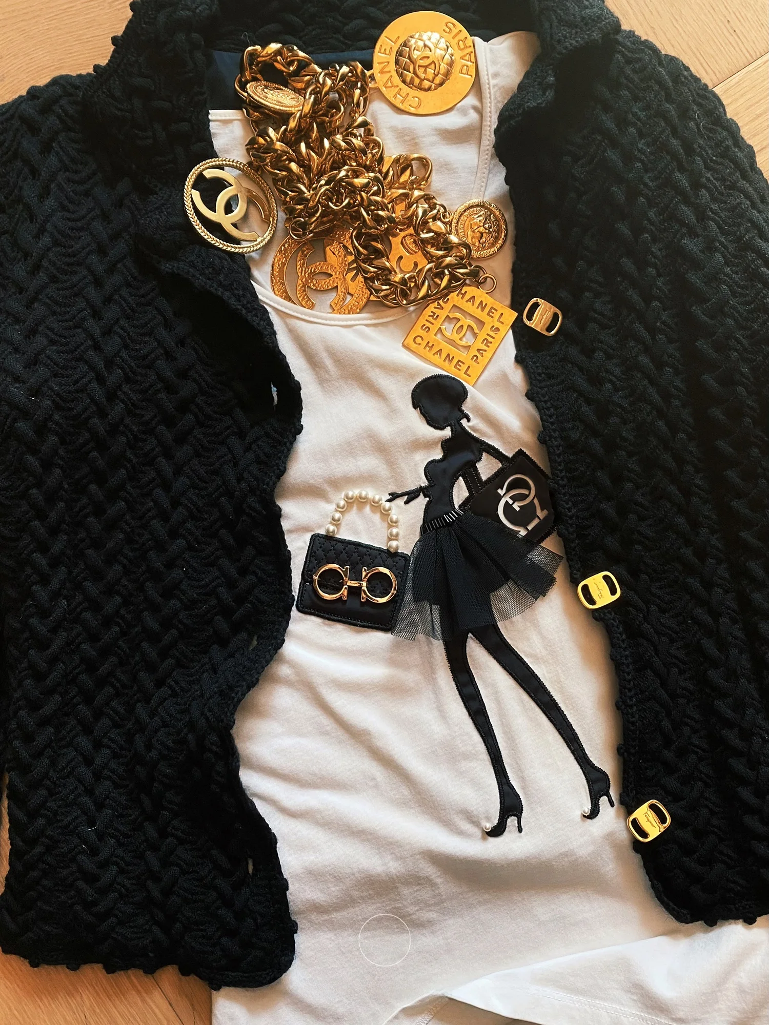 BetChow Paris Vintage Store Heavy Weave Gold Bule Bla Jaet White T-irt Set Ele Parisian Sle Commute Faion
BetChow Paris Vintage Store Heavy Weave Gold Bule Bla Jaet White T-irt Set Ele Parisian Sle Commute Faion