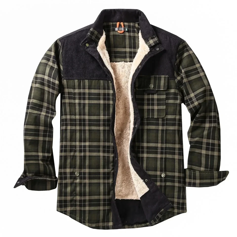 European and American Casual Checked Thickened Shirt. Men's New Style Fleece-lined. Winter Warm. Pure Cotton Jacket. S-XXXXL
European and American Casual Checked Thickened Shirt. Men's New Style Fleece-lined. Winter Warm. Pure Cotton Jacket. S-XXXXL