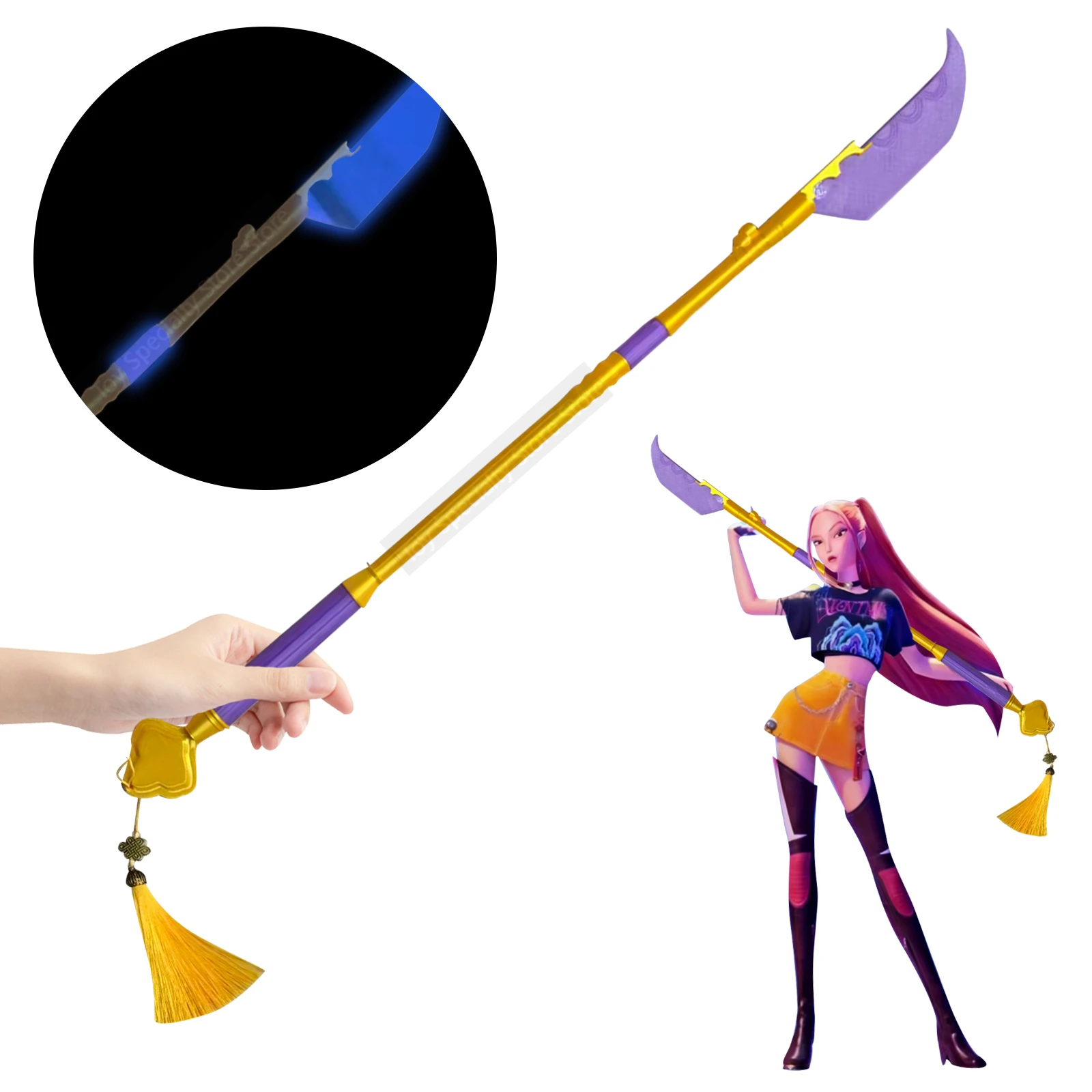 Demon Hunter of KPop Mira Cosplay Long Sword Props Adult Fantasia Disguise Knife Props Carnival Accessories Christmas Gifts
Demon Hunter of KPop Mira Cosplay Long Sword Props Adult Fantasia Disguise Knife Props Carnival Accessories Christmas Gifts