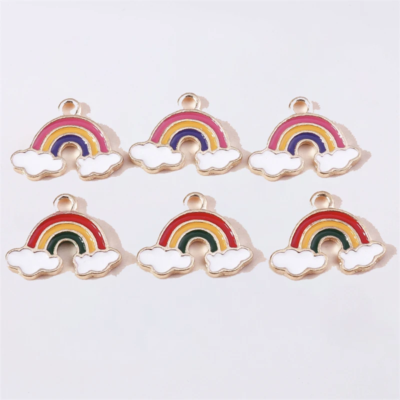 Duarte 20Pcs/Lot Cute Colorful Enamel Rainbow Clouds Charms Pendants for Jewelry Making Necklaces Earrings DIY Craft Accessories
Duarte 20Pcs/Lot Cute Colorful Enamel Rainbow Clouds Charms Pendants for Jewelry Making Necklaces Earrings DIY Craft Accessories