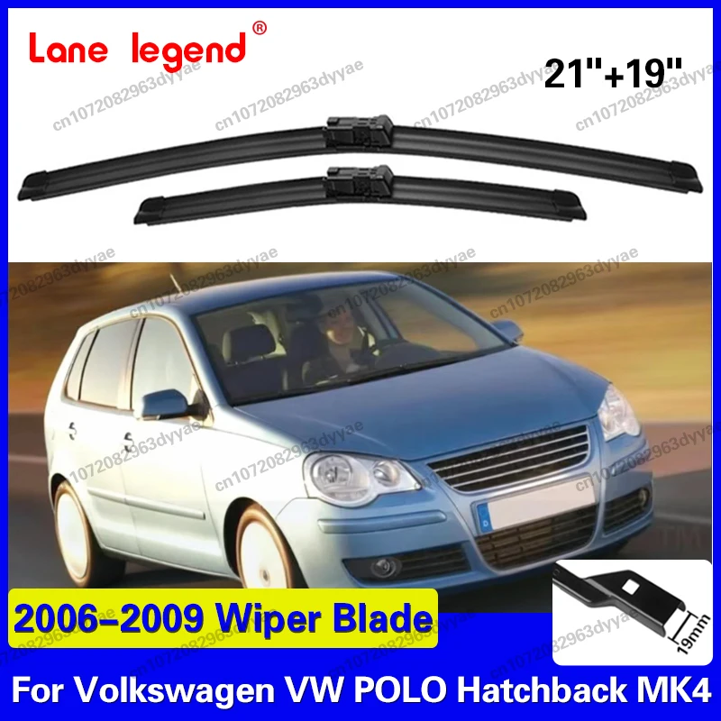 Front Windshield Wiper Blades For Volkswagen VW POLO Hatchback MK4 2006 - 2009 Windscreen Window Accessories 21"+19"
Front Windshield Wiper Blades For Volkswagen VW POLO Hatchback MK4 2006 - 2009 Windscreen Window Accessories 21"+19"