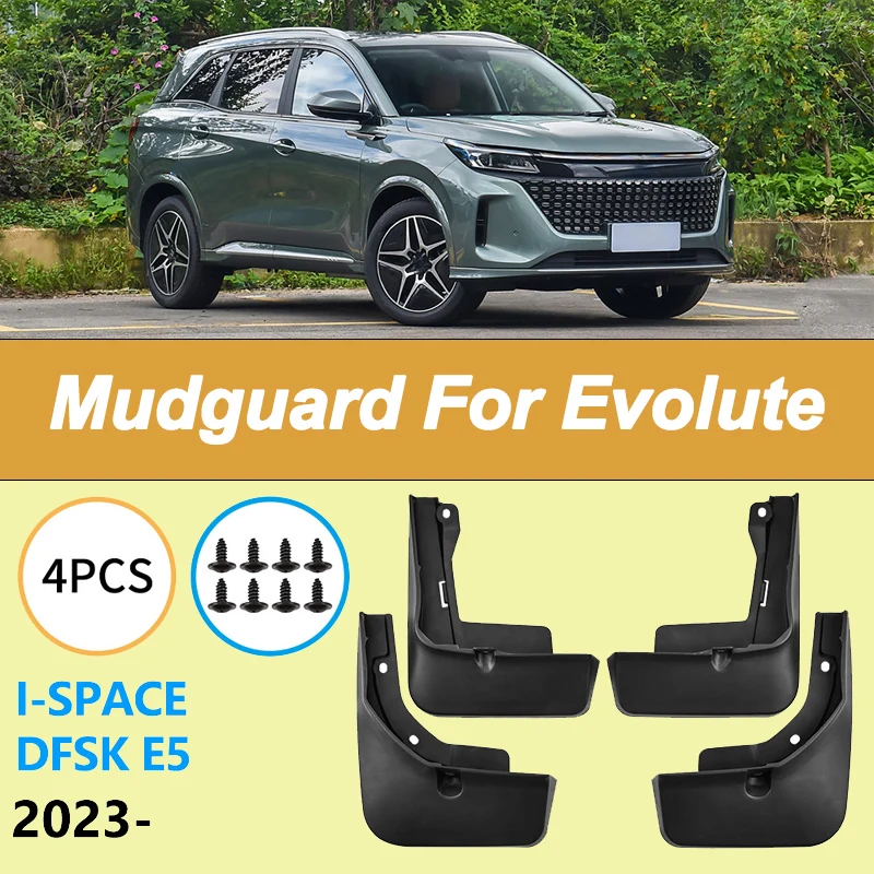 For Evolute I-SPACE DFSK E5 2023-2024 Automotive Tire Mudguard Waterproof Prevent Mud Splashing Car Mud Flaps 4pcs Accessories
For Evolute I-SPACE DFSK E5 2023-2024 Automotive Tire Mudguard Waterproof Prevent Mud Splashing Car Mud Flaps 4pcs Accessories