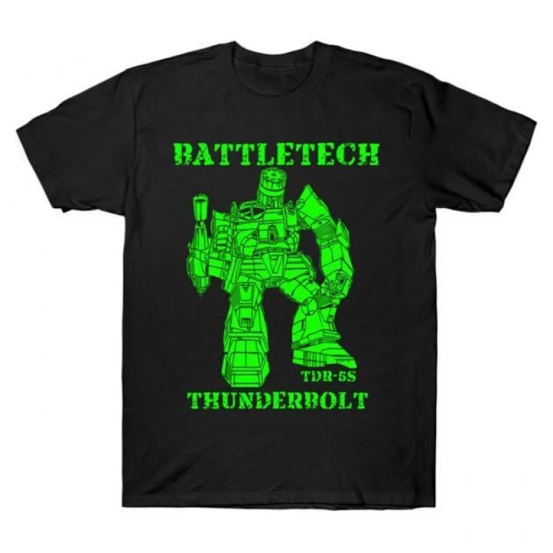 Thunderbolt Mechwarrior MWO Mech Combat RPG Gift t shirt for gamer Battletech Graphic clothes Short sleeve All size tops
Thunderbolt Mechwarrior MWO Mech Combat RPG Gift t shirt for gamer Battletech Graphic clothes Short sleeve All size tops