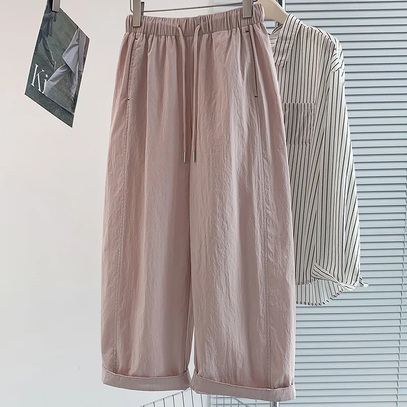 Slim Straight Leg Pants for plus Size Women Summer New Arrival Lightweight Drapey Wide Leg Casual Loose Fit Nine-Tenths
Slim Straight Leg Pants for plus Size Women Summer New Arrival Lightweight Drapey Wide Leg Casual Loose Fit Nine-Tenths