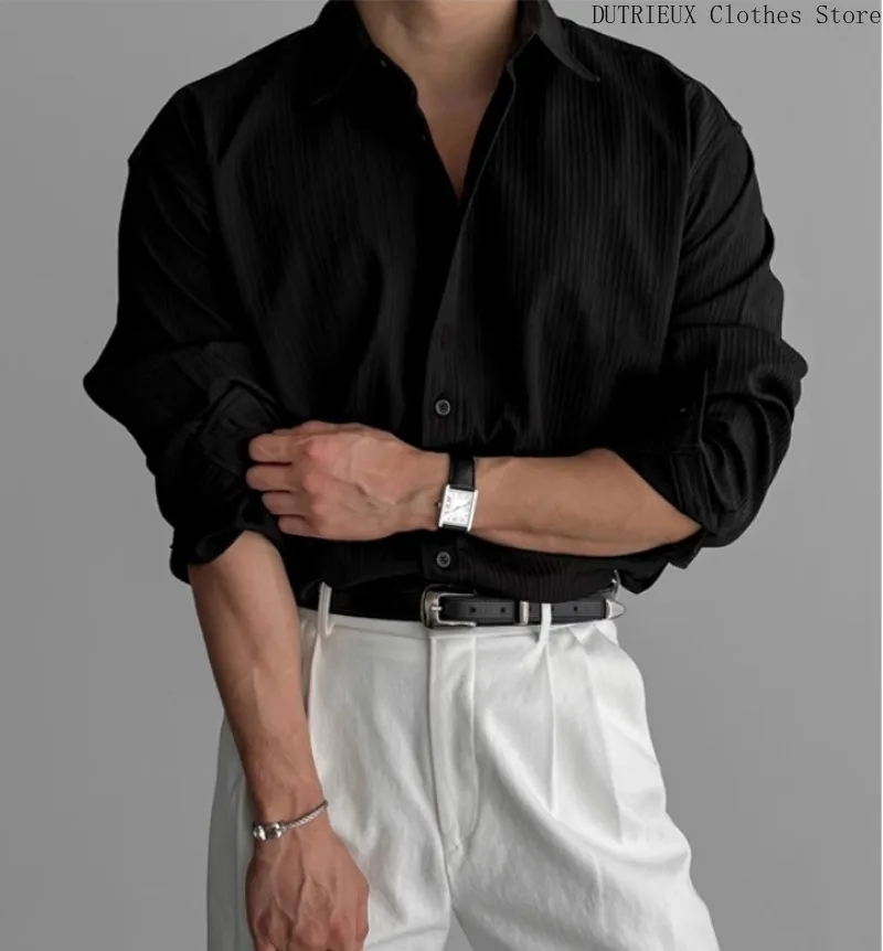 Men's High-end Texture Solid-color Shirts, Breathable Loose Long-sleeved Shirts for Spring, High-quality Business Casual Shirts
Men's High-end Texture Solid-color Shirts, Breathable Loose Long-sleeved Shirts for Spring, High-quality Business Casual Shirts