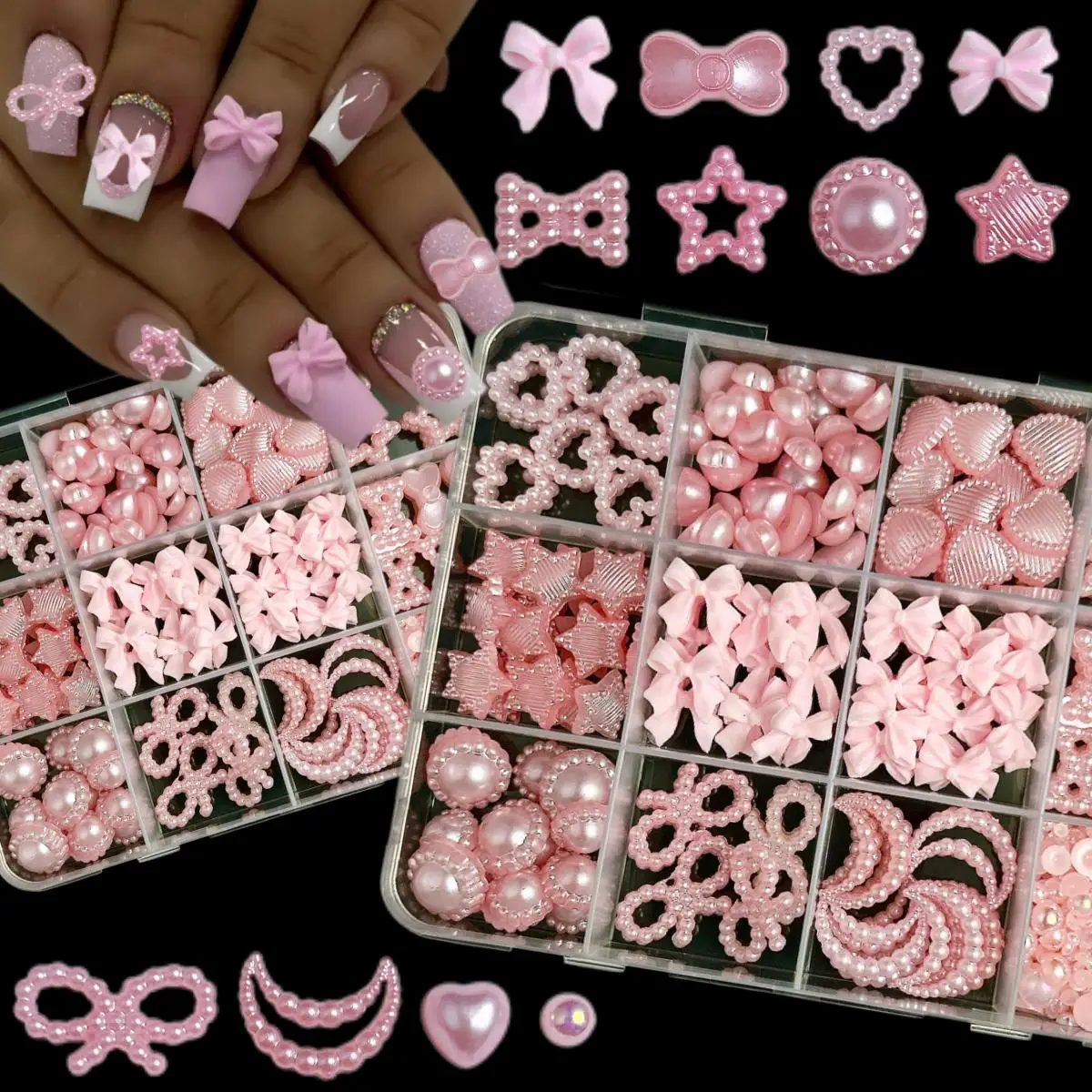 1 Box 3D Resin Flower Strawberry Simulation Candy Nail Charms Multi Style Bow Nail Art Decoration Manicure DIY Accessories
1 Box 3D Resin Flower Strawberry Simulation Candy Nail Charms Multi Style Bow Nail Art Decoration Manicure DIY Accessories