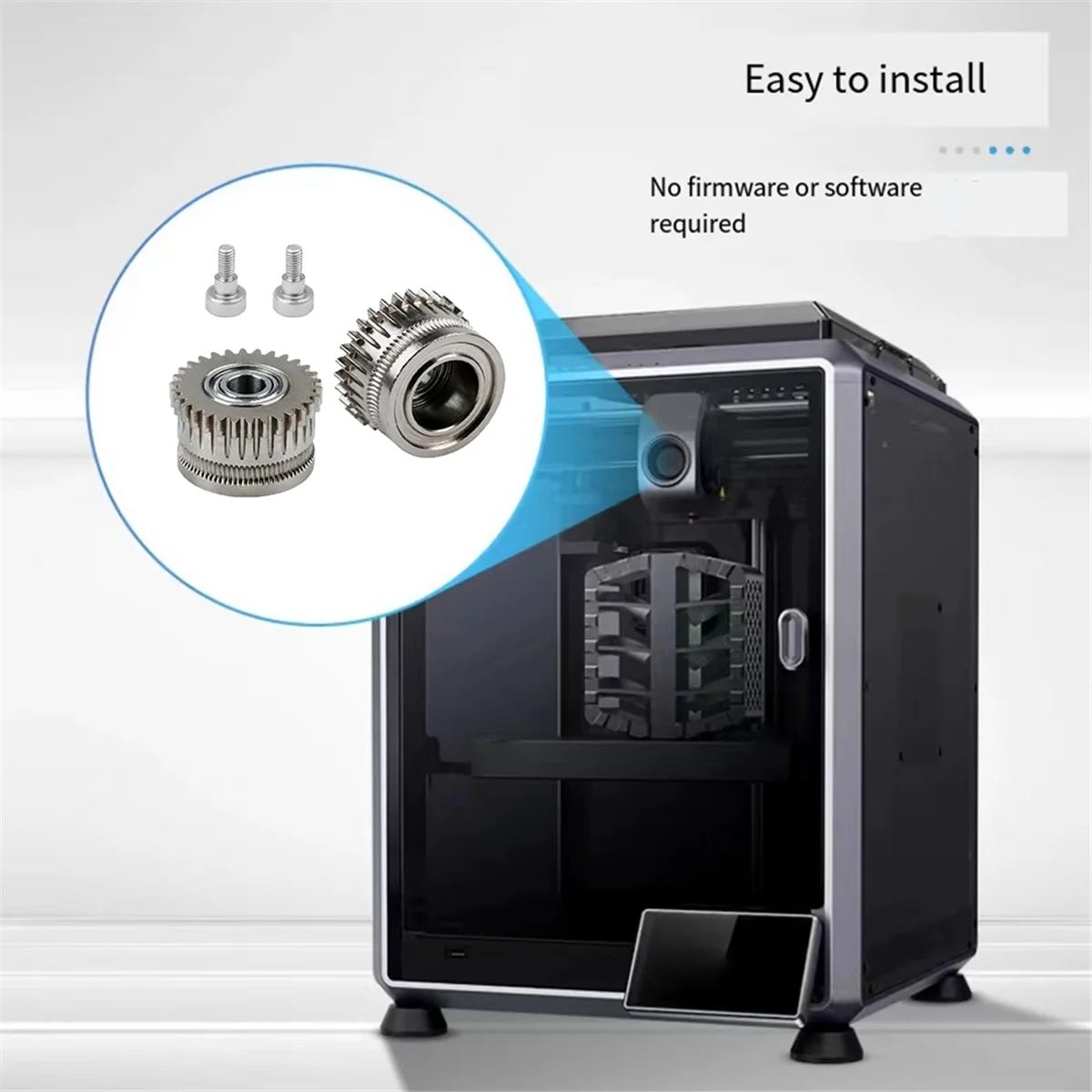 Новый комплект экструдера с двойной шестерней для 3D-принтера для K1/K1C/K1 Max/Ender3/V3 Plus V3, обновленная закаленная сталь 3,0
Новый комплект экструдера с двойной шестерней для 3D-принтера для K1/K1C/K1 Max/Ender3/V3 Plus V3, обновленная закаленная сталь 3,0
