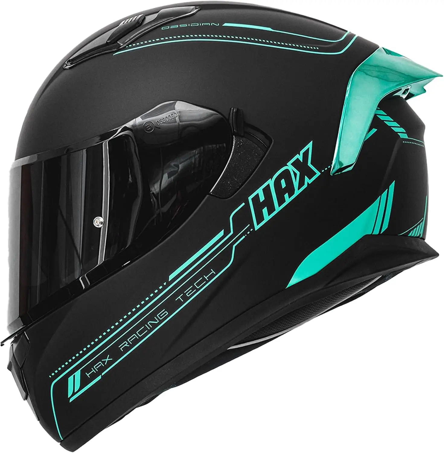 Obsidian Full Face Dual Visor Adult Motorcycle Helmet for Motorbike Street Bike with Pinlock Ready DOT Approved Matte Black Aqua
Obsidian Full Face Dual Visor Adult Motorcycle Helmet for Motorbike Street Bike with Pinlock Ready DOT Approved Matte Black Aqua
