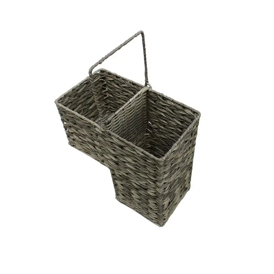 Плетеная пластиковая корзина для хранения на лестнице с ручками, серая, 14,5 дюймов
Плетеная пластиковая корзина для хранения на лестнице с ручками, серая, 14,5 дюймов