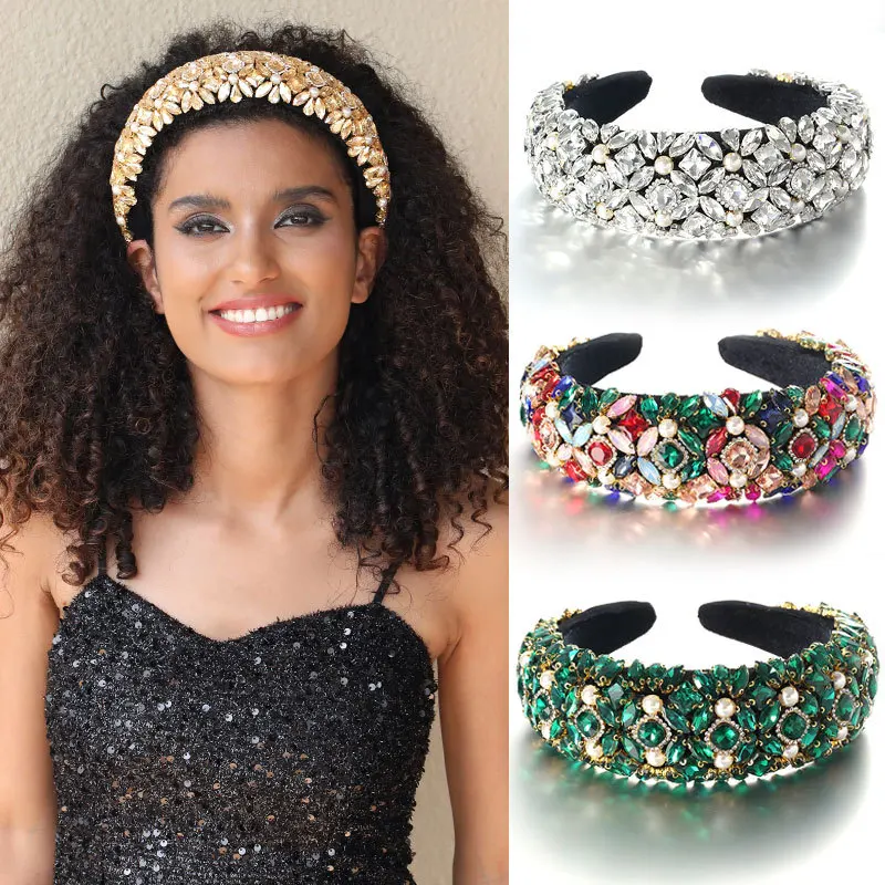 Baroque Hair Bands Pearl Crystal Headbands Wide Side Cushion Hair Bands Women's Hair Accessories Fashion Hair Accessories
Baroque Hair Bands Pearl Crystal Headbands Wide Side Cushion Hair Bands Women's Hair Accessories Fashion Hair Accessories