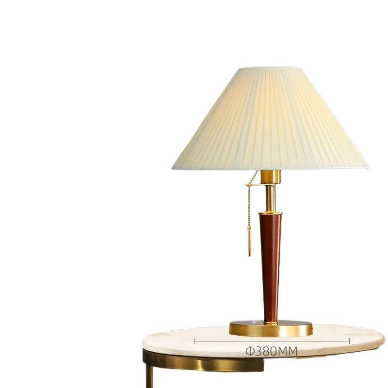 American retro walnut solid wood table lamp, all-copper high-quality zipper switch reading lamp
American retro walnut solid wood table lamp, all-copper high-quality zipper switch reading lamp