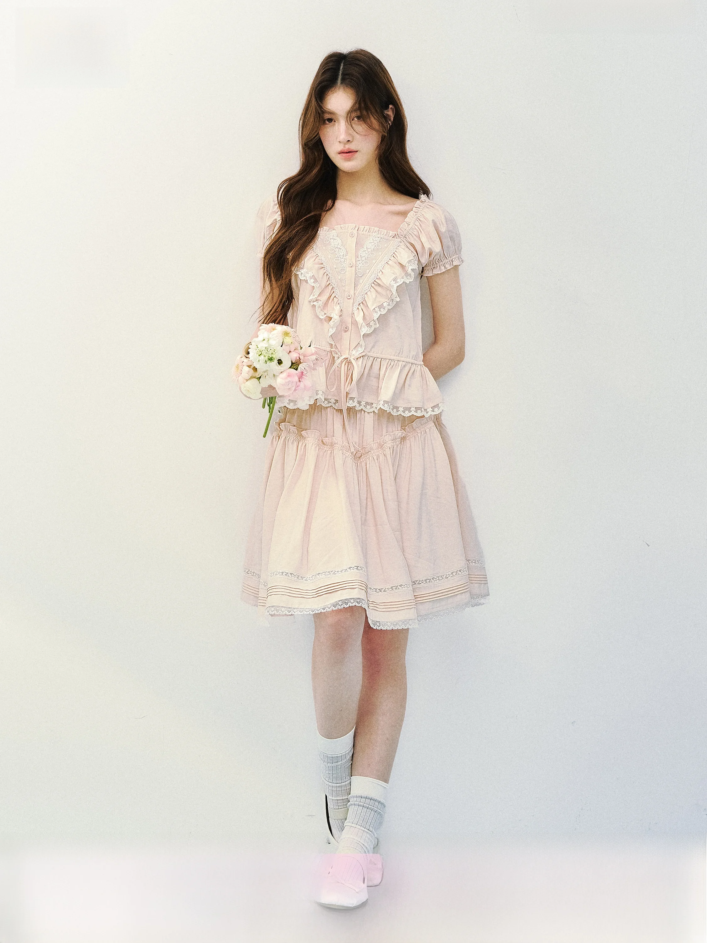 SunsetPark Summer Short Sleeve Blouse And Half Skirt Set Korean Style Girl's Design Floral Print Breathable Fashion Ense...
SunsetPark Summer Short Sleeve Blouse And Half Skirt Set Korean Style Girl's Design Floral Print Breathable Fashion Ense...