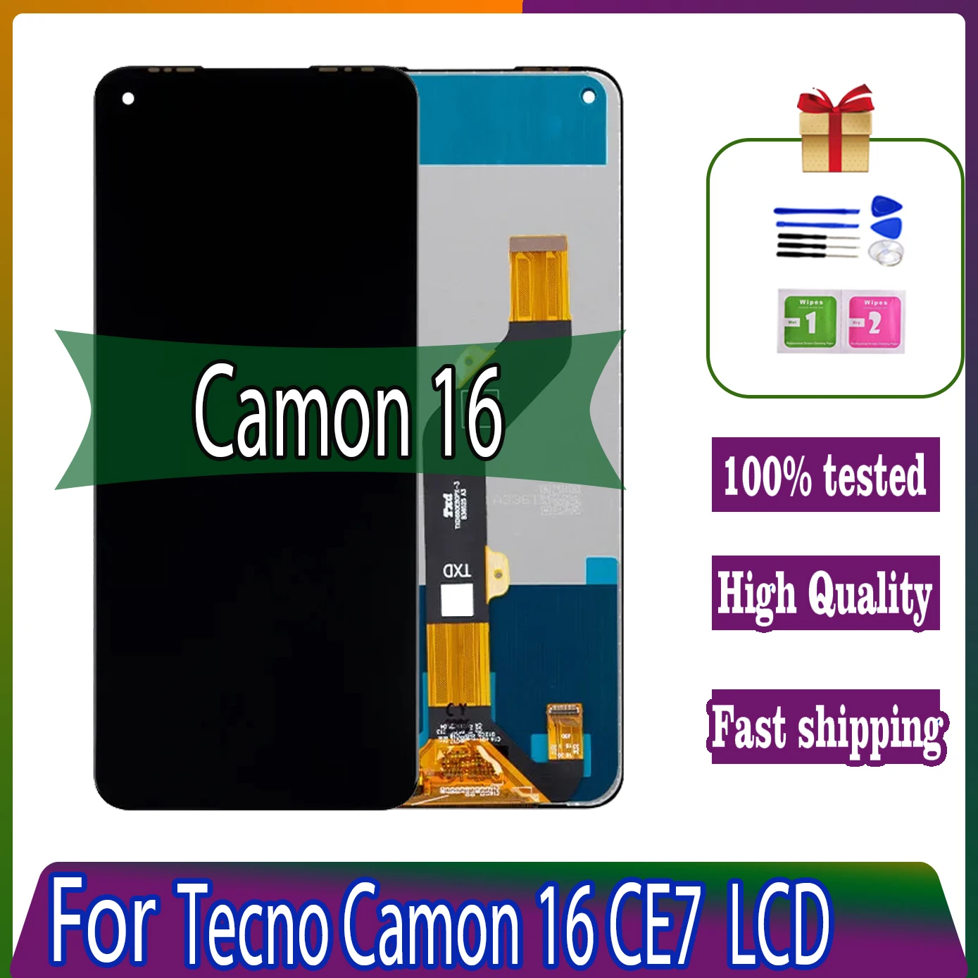 6.8" Display For Tecno Camon 16 CE7 CE7j LCD Display Touch Screen For Tecno CE9h LCD Digitizer Assembly Repair Replacement Parts
6.8" Display For Tecno Camon 16 CE7 CE7j LCD Display Touch Screen For Tecno CE9h LCD Digitizer Assembly Repair Replacement Parts