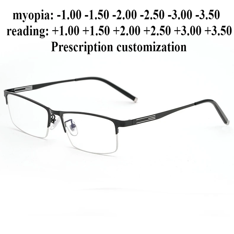 55 мм-140 мм новые мужские очки в полуоправе из титанового сплава с защитой от синего света, очки для чтения на заказ, близорукость по рецепту-1,00-1,50
55 мм-140 мм новые мужские очки в полуоправе из титанового сплава с защитой от синего света, очки для чтения на заказ, близорукость по рецепту-1,00-1,50