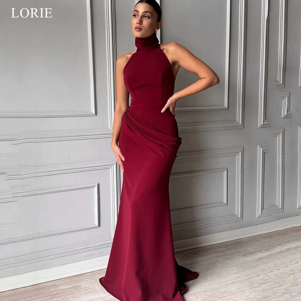 LORIE Simple Mermaid Party Dresses High-Neck Sleeveless Evening Prom Dress Sheath Floor-Length Prom Gowns Customized
LORIE Simple Mermaid Party Dresses High-Neck Sleeveless Evening Prom Dress Sheath Floor-Length Prom Gowns Customized