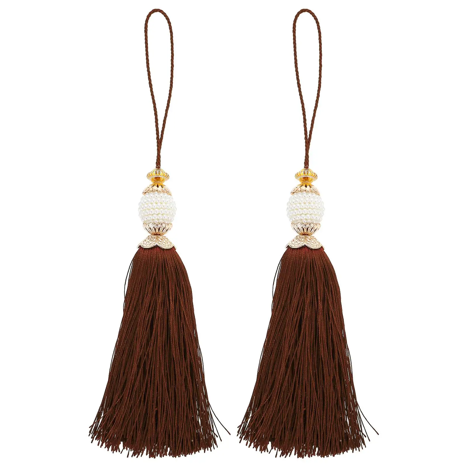 2 Pcs Polyester Tassel Hanging Fringe for Drapes Decoration Pearl Accessories Crafting DIY Bag Pendants Clothing Decorations
2 Pcs Polyester Tassel Hanging Fringe for Drapes Decoration Pearl Accessories Crafting DIY Bag Pendants Clothing Decorations