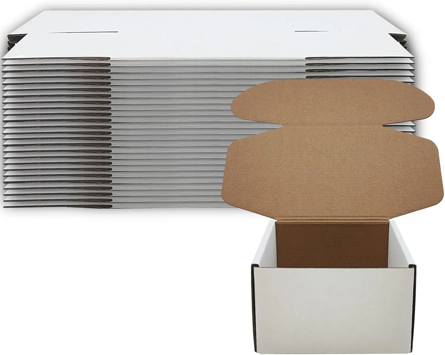5x5x3 Shipping Boxes 25-Pack, White Corrugated Cardboard Mailers for Small Business, Gift & Book Packaging
5x5x3 Shipping Boxes 25-Pack, White Corrugated Cardboard Mailers for Small Business, Gift & Book Packaging
