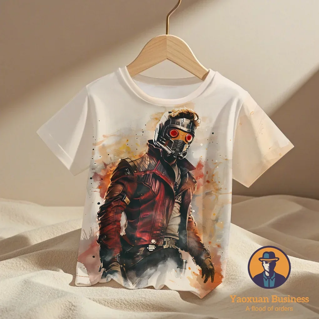 Стильная охлаждающая ветрозащитная летняя футболка с короткими рукавами и 3D принтом «Мстители Галактики» для мальчиков и девочек, новая летняя футболка
Стильная охлаждающая ветрозащитная летняя футболка с короткими рукавами и 3D принтом «Мстители Галактики» для мальчиков и девочек, новая летняя футболка