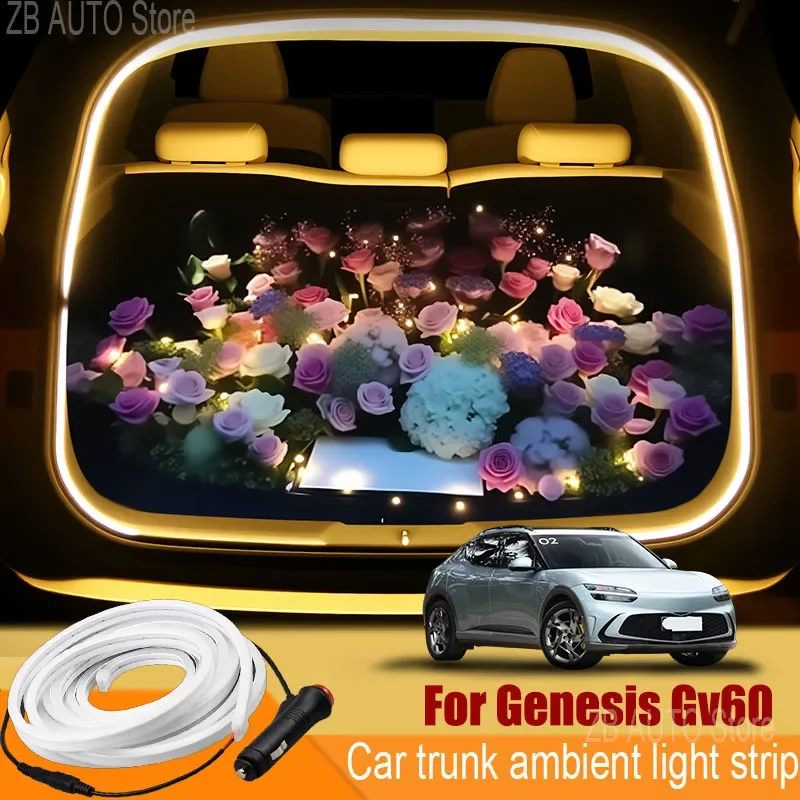 For genesis Gv60 Automobile trunk ambient light automatic sensing car interior lighting with accessories
For genesis Gv60 Automobile trunk ambient light automatic sensing car interior lighting with accessories