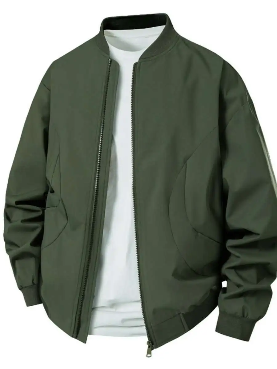 Новая мужская бейсбольная куртка весна-лето: модная, универсальная, с двумя карманами, легкая, водоотталкивающая ветровка
Новая мужская бейсбольная куртка весна-лето: модная, универсальная, с двумя карманами, легкая, водоотталкивающая ветровка