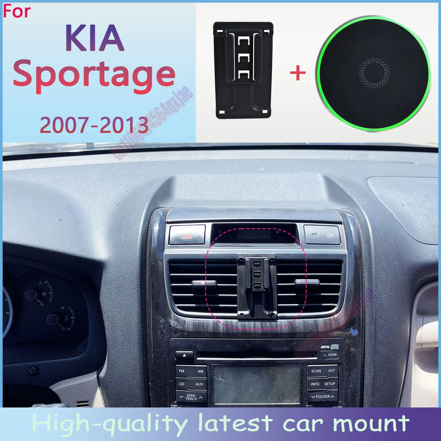 For KIA Sportage 2007- 2013 Magnetic Wireless Car Charger Air Vent Phone Holder Stand Fast Charging Cellphone Bracket
For KIA Sportage 2007- 2013 Magnetic Wireless Car Charger Air Vent Phone Holder Stand Fast Charging Cellphone Bracket
