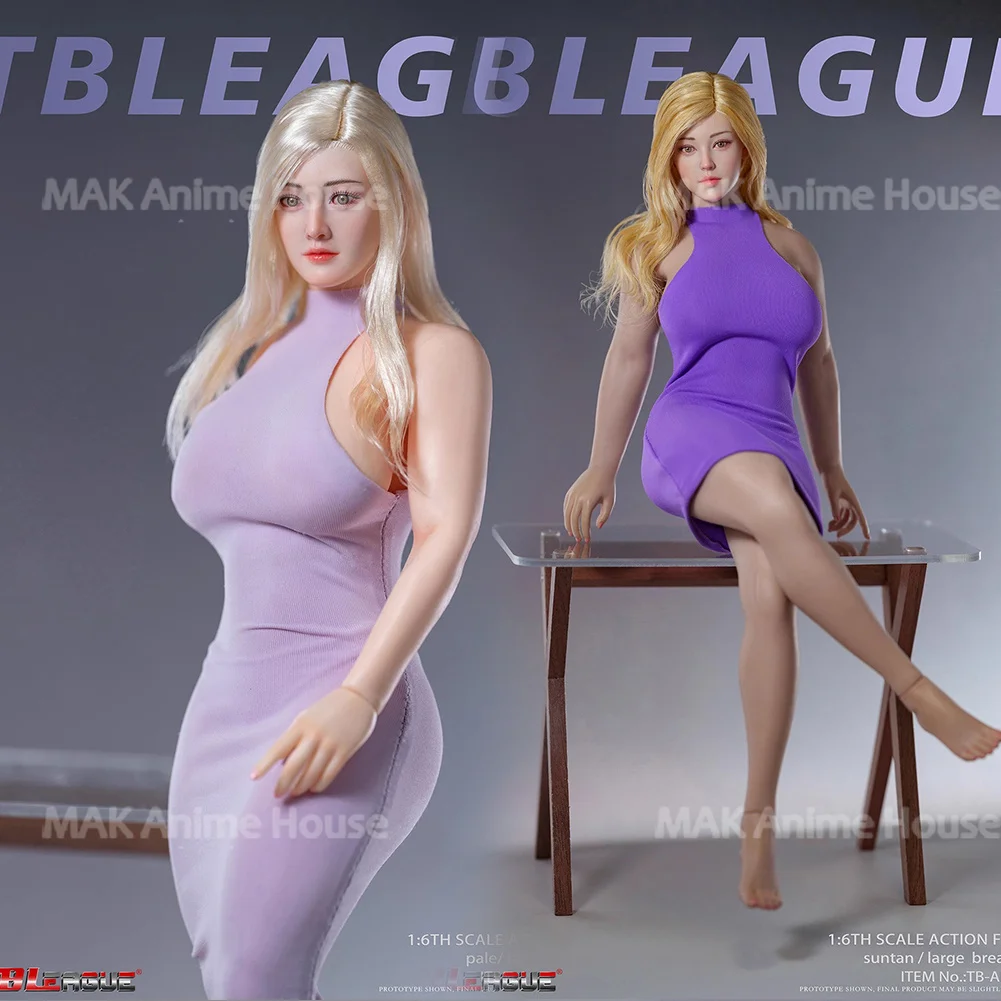 TBLeague TB-AD01 02 1/6 Large Breast Plump Seamless Body 12'' Female Makeup Movable Eyes Pale Suntan Action Figure Body Doll
TBLeague TB-AD01 02 1/6 Large Breast Plump Seamless Body 12'' Female Makeup Movable Eyes Pale Suntan Action Figure Body Doll