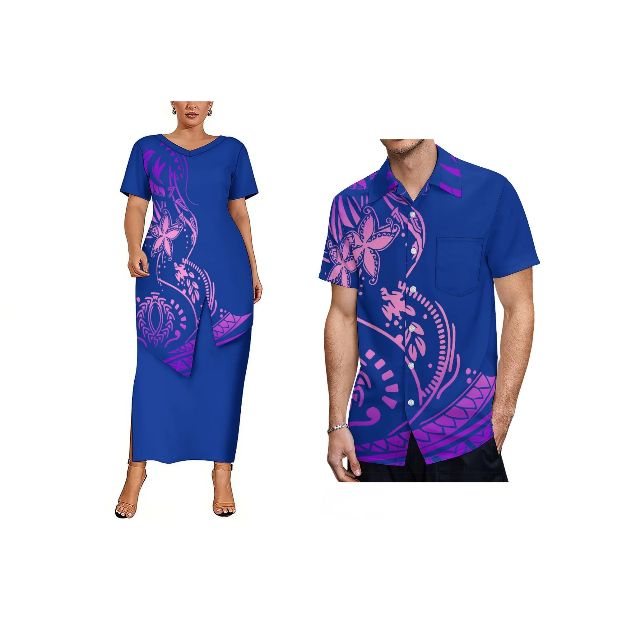 Wholesale Custom Logo Womens Short Sleeve Dress Tonga Samoan Puletasi Dress Pacific Island Design Irregular Hem Clothing 2pcs
Wholesale Custom Logo Womens Short Sleeve Dress Tonga Samoan Puletasi Dress Pacific Island Design Irregular Hem Clothing 2pcs
