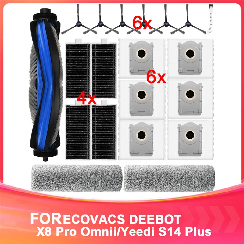Комплект сменных аксессуаров ABUI, совместимый с роботом-пылесосом ECOVACS DEEBOT X8 Pro Omnii Yeedi S14 Plus
Комплект сменных аксессуаров ABUI, совместимый с роботом-пылесосом ECOVACS DEEBOT X8 Pro Omnii Yeedi S14 Plus