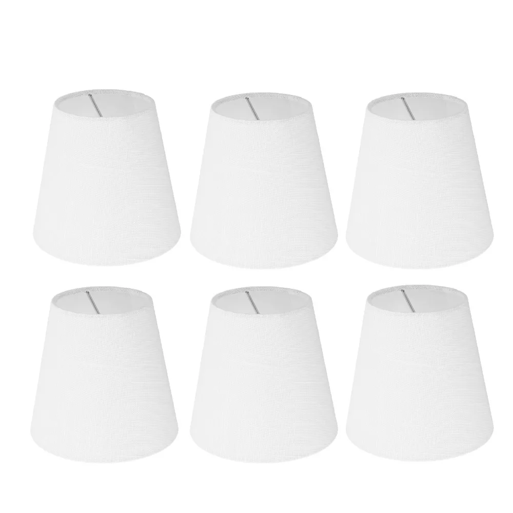 6PCS Modern Fabric Lampshade Clip On Design 5.12 inch Height Chandelier Lamp Shades Lamp Cover Wall Lamp
6PCS Modern Fabric Lampshade Clip On Design 5.12 inch Height Chandelier Lamp Shades Lamp Cover Wall Lamp