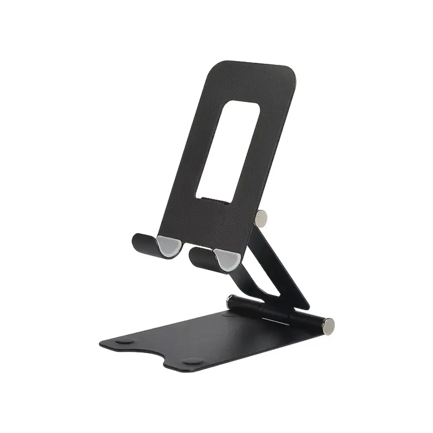Small Metal Desktop Phone Stand, Cute Black And Silver Phone Display Stand, For All Phones, Tablets
Small Metal Desktop Phone Stand, Cute Black And Silver Phone Display Stand, For All Phones, Tablets