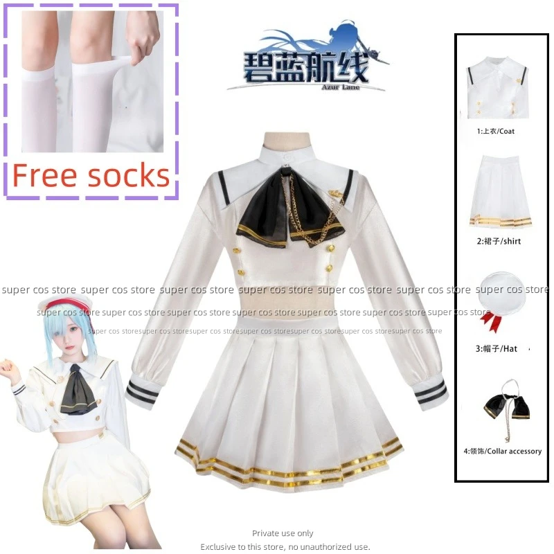 Sailor Cosplay Game Costume Janus Sexy JK School Uniform Hat Summer Skirt Set Anime Game Sailor Outfit for Woman Girl 
Sailor Cosplay Game Costume Janus Sexy JK School Uniform Hat Summer Skirt Set Anime Game Sailor Outfit for Woman Girl
