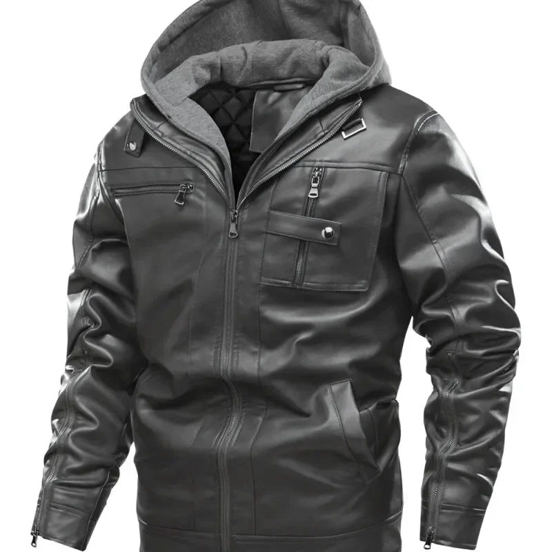 Mens Leather Jacket British Fashion Coat PU Leather Jacket Mens Solid Color Leather Jackets Men's Motorcycle Slim Leather Jacket
Mens Leather Jacket British Fashion Coat PU Leather Jacket Mens Solid Color Leather Jackets Men's Motorcycle Slim Leather Jacket