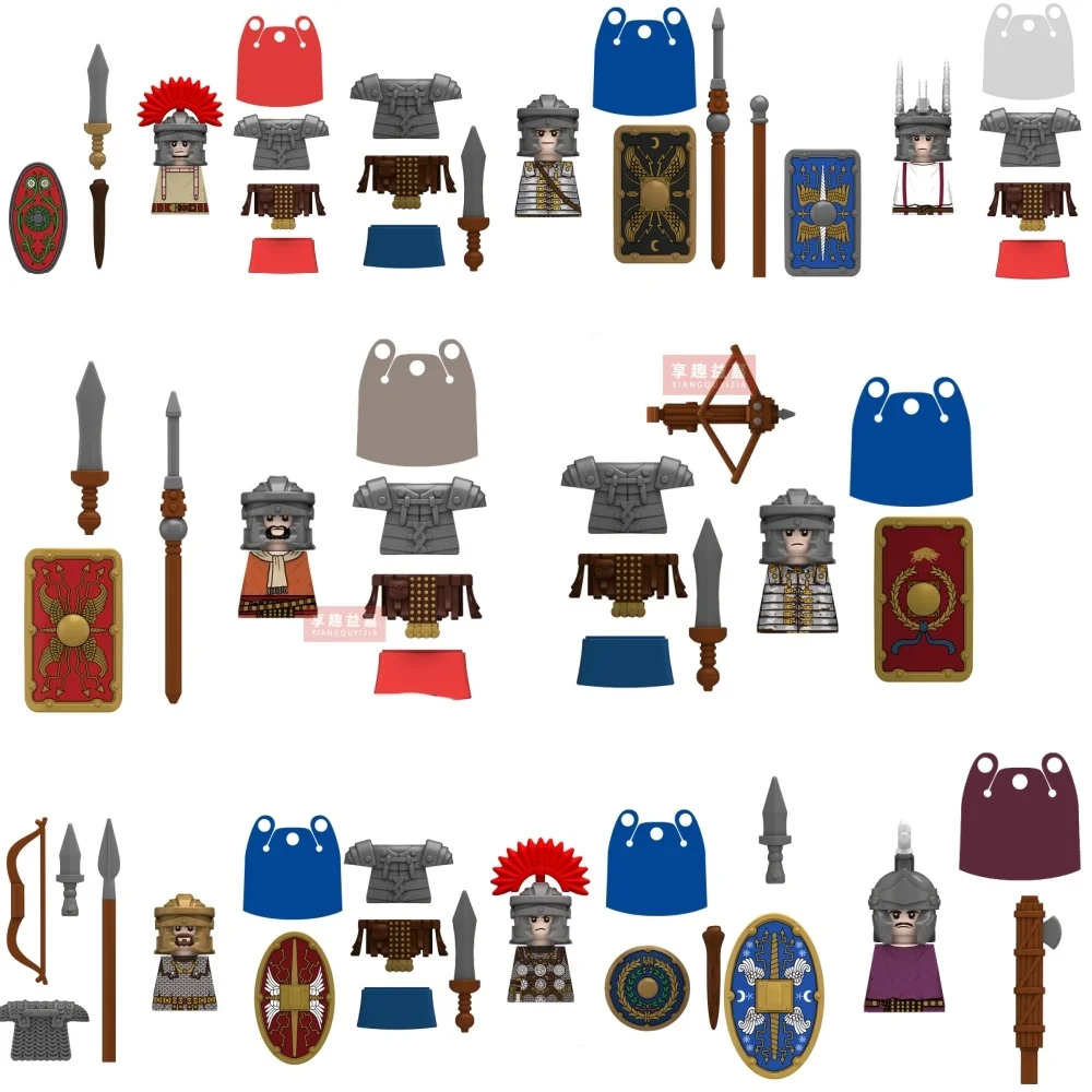 1PCS Medieval Military Rome War Action Figures Army Figures Building Blocks Helmet Weapons Accessories Kids for Toys Gifts
1PCS Medieval Military Rome War Action Figures Army Figures Building Blocks Helmet Weapons Accessories Kids for Toys Gifts