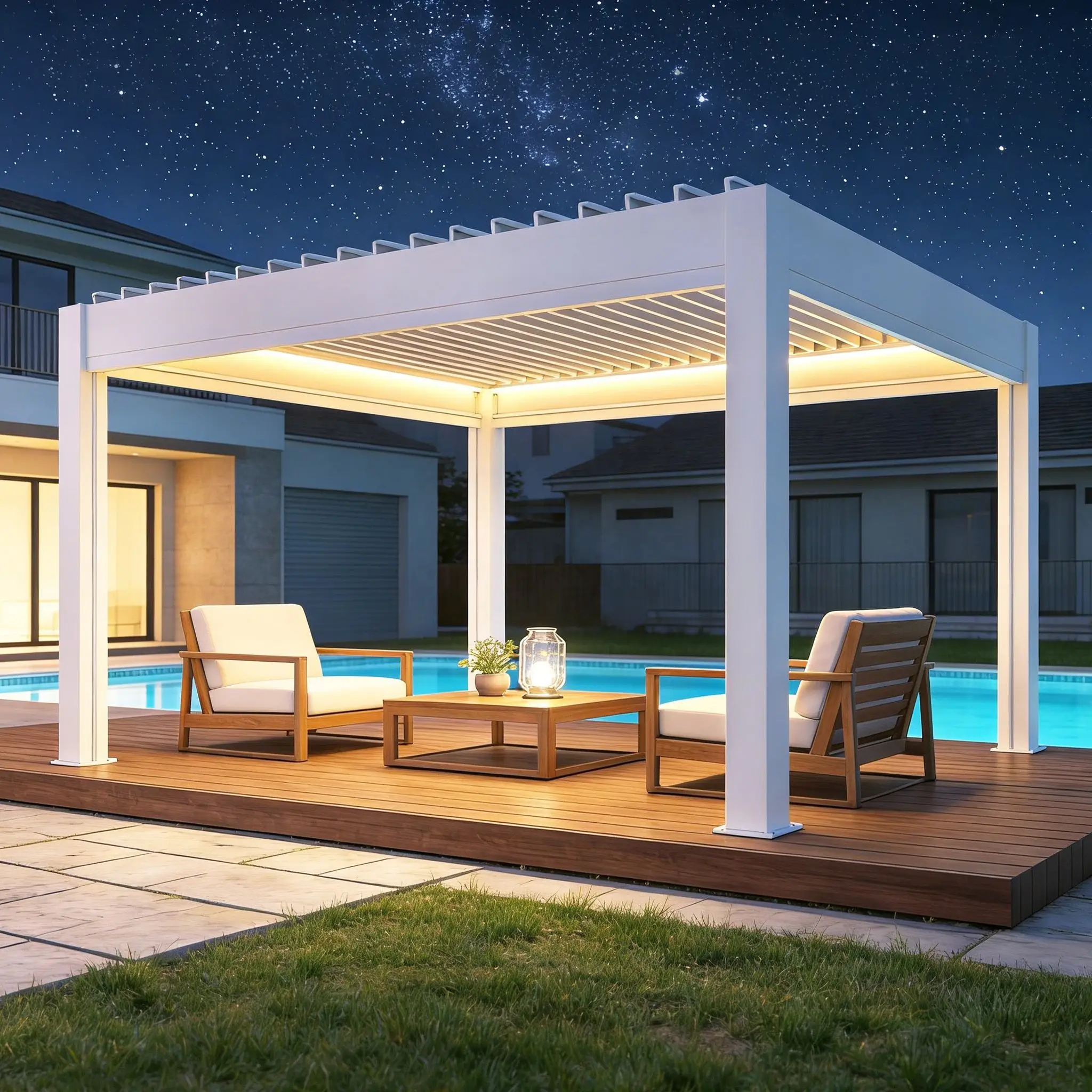 Villa Sun Protection Swimming Pool Pavilion Waterproof Rainproof Rustproof Aluminum Alloy Gazebo Easy To Install Outdoor Pergola
Villa Sun Protection Swimming Pool Pavilion Waterproof Rainproof Rustproof Aluminum Alloy Gazebo Easy To Install Outdoor Pergola