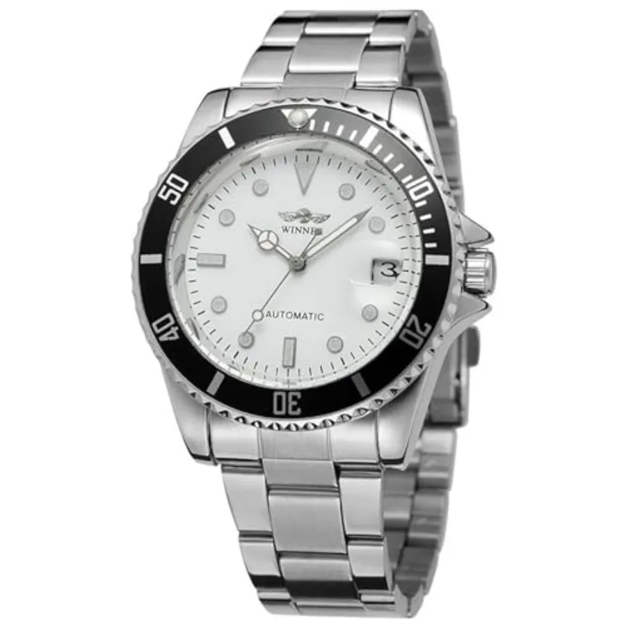 MASTOP Men Automatic Mechanical Watches Full Steel Waterproof Mens Watches with Calendar
MASTOP Men Automatic Mechanical Watches Full Steel Waterproof Mens Watches with Calendar