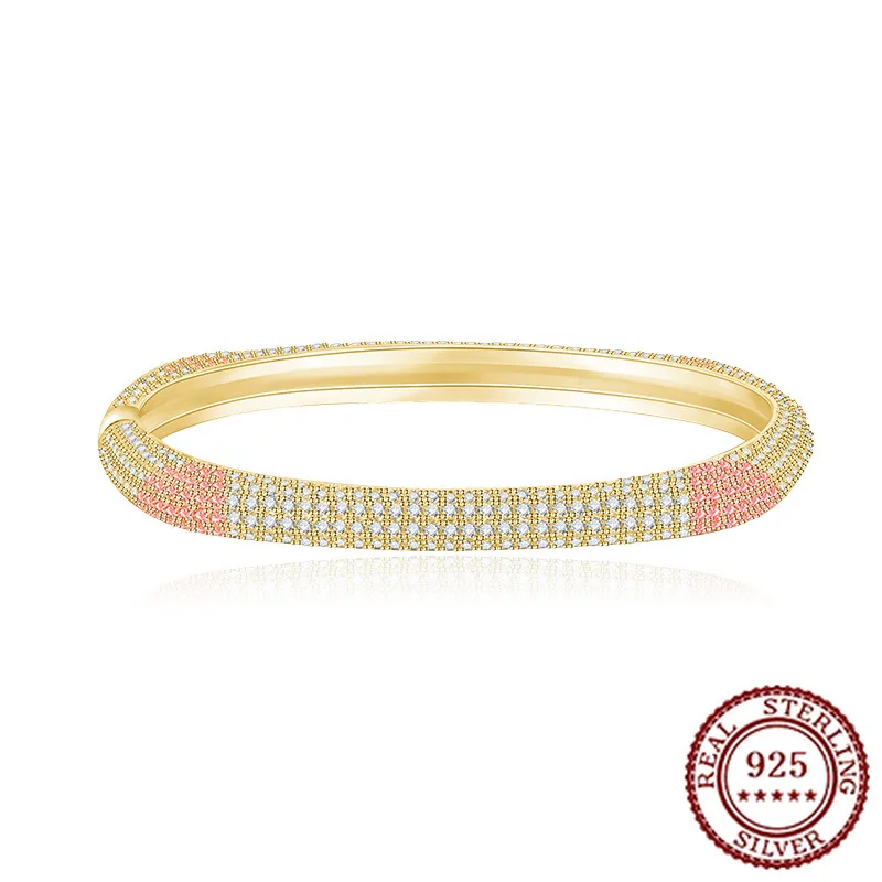 925 Sterling Silver Light Luxury Peach Pink Gradient Bracelet Square Circular Diamond Bracelet Exquisite High Beauty Bracelet
925 Sterling Silver Light Luxury Peach Pink Gradient Bracelet Square Circular Diamond Bracelet Exquisite High Beauty Bracelet