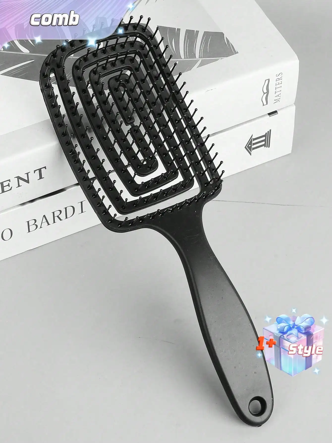 1pc Women's Portable Massage Hair Comb Rhinestone Air Bag Comb Wet And Dry Massage Air Cushion Hair Brush Styling Tool
1pc Women's Portable Massage Hair Comb Rhinestone Air Bag Comb Wet And Dry Massage Air Cushion Hair Brush Styling Tool