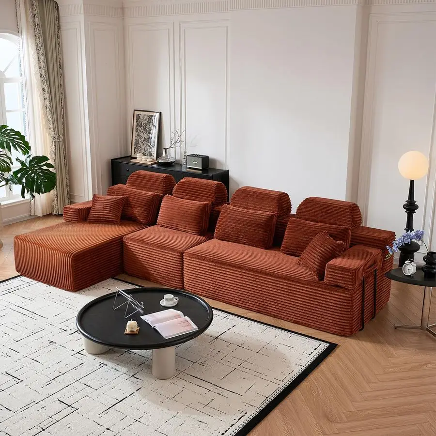 136 Boneless Couch with Reversible Chaise, L Shaped Sectional Couches for Living Room, Modular Sectional Sofa, 28 Deep Seat Sofa
136 Boneless Couch with Reversible Chaise, L Shaped Sectional Couches for Living Room, Modular Sectional Sofa, 28 Deep Seat Sofa