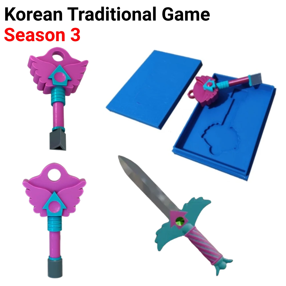 Season 3 Korean Folk Game Necklace Korean Traditional Game Necklace SG3 Squid Keychain Pendant Play Kit for Family Parties Gifts
Season 3 Korean Folk Game Necklace Korean Traditional Game Necklace SG3 Squid Keychain Pendant Play Kit for Family Parties Gifts