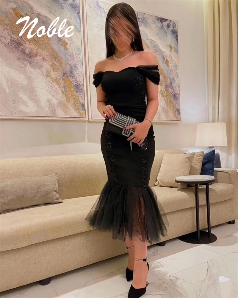 Noble Off The Shoulder Neckline Prom Dress Short Sleeves With Tea Length Evening Elegant Summer Party Dress For Women2023
Noble Off The Shoulder Neckline Prom Dress Short Sleeves With Tea Length Evening Elegant Summer Party Dress For Women2023