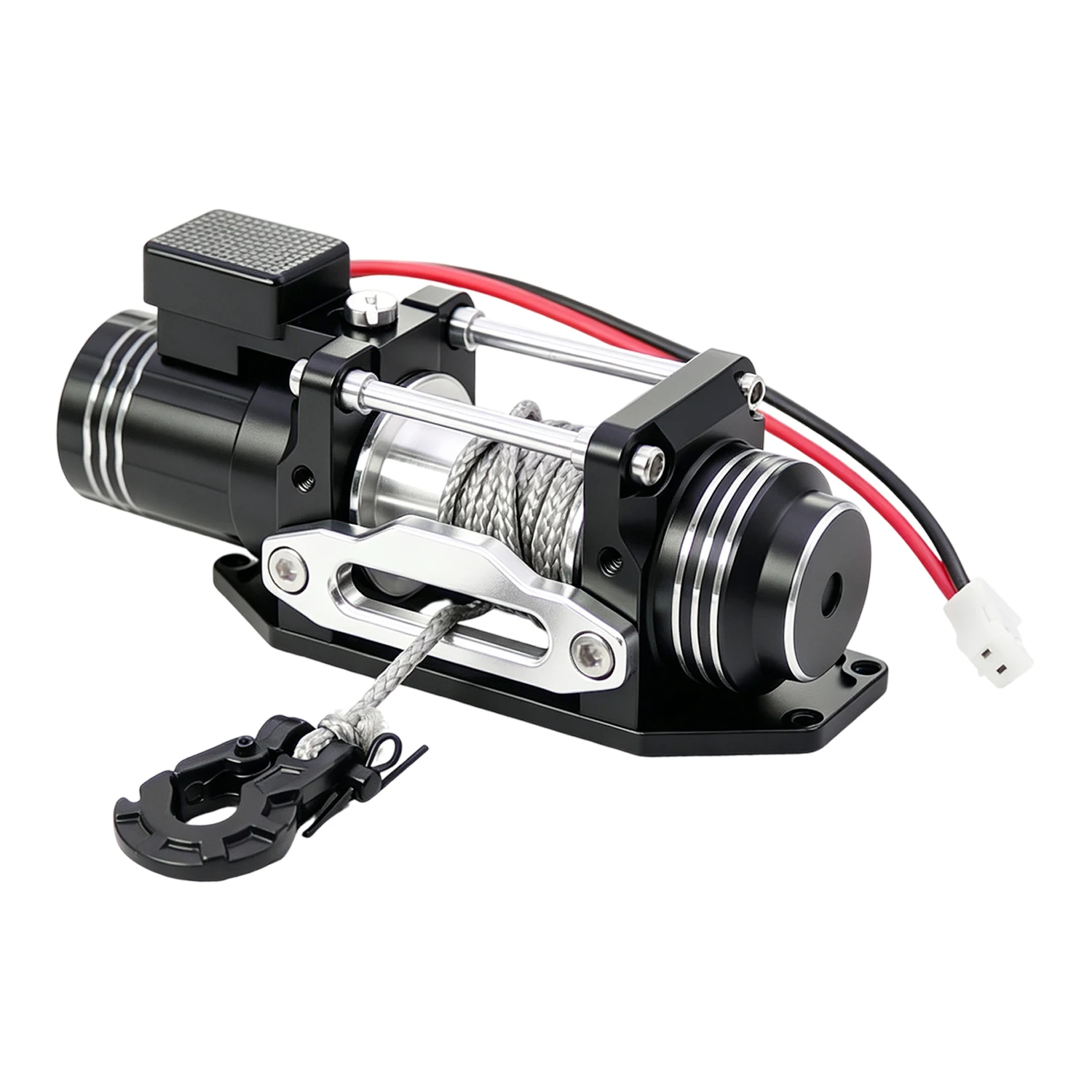 6V 9lbs Metal Simulated Electric Winch with Clutch Free‑Spool for 1/10 RC Crawler TRX4 SCX10 D110 D90 Wrangler CC01 TF2 VS4‑10
6V 9lbs Metal Simulated Electric Winch with Clutch Free‑Spool for 1/10 RC Crawler TRX4 SCX10 D110 D90 Wrangler CC01 TF2 VS4‑10